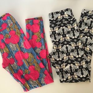 LuLaRoe Tween Leggins Mickey & Thumper Disney